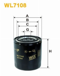 WIX Фільтр масляний WL 7108