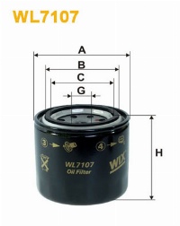 WIX Фільтр масляний WL 7107