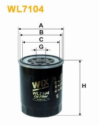 WIX Фільтр масляний WL 7104