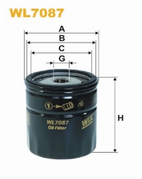 WIX Фільтр масляний WL 7087