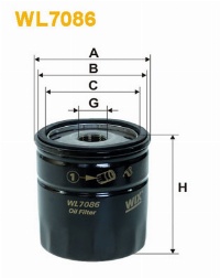WIX Фільтр масляний WL 7086-12