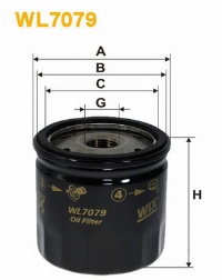 WIX Фільтр масляний WL 7079
