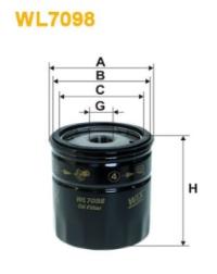 WIX Фільтр масляний WL 7098